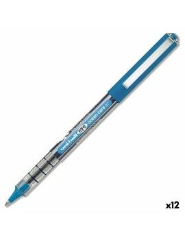 Boligrafo de tinta líquida Uni-Ball Eye Ocean Care Azul 0,7 mm (12 Unidades)