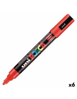 Marcador POSCA PC-5M Rojo (6 Unidades)