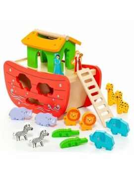 Playset Moltó Noah's ark Madeira 17 Peças