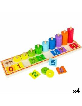 Juego Educación Infantil Woomax Números 56 Piezas 4 Unidades 43 x 11 x 11 cm