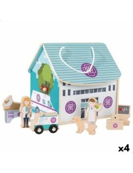 Playset Woomax Veterinário 9 Peças 4 Unidades 19 x 18 x 19 cm