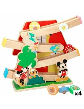 Pista de Madera con Rampas para Coches Disney 5 Piezas 4 Unidades 33,5 x 28 x 9,5 cm