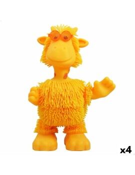 Peluche Eolo Jiggly Pets Girafa 21 x 28,5 x 16 cm (4 Unidades)