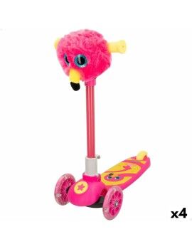 Patinete Scooter K3yriders Flamingo Cor de Rosa 4 Unidades