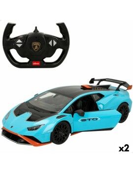 Carro Rádio Controlo Lamborghini Huracán STO Azul 1:14 (2 Unidades)