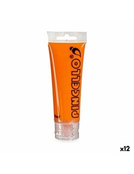 Pintura acrílica 75 ml Naranja (12 Unidades)