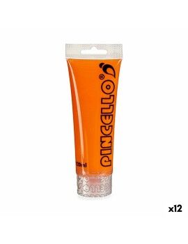 Pintura acrílica Naranja 120 ml (12 Unidades)