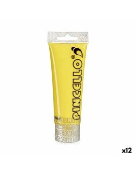 Tinta acrílica 75 ml Amarelo (12 Unidades)