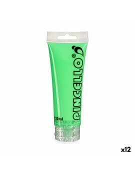 Pintura acrílica Neon Verde 120 ml (12 Unidades)