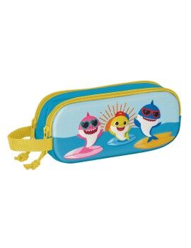 Malas para tudo duplas Baby Shark 3D Azul 21 x 8 x 6 cm