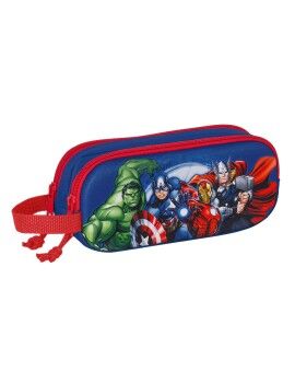 Portatodo Doble The Avengers 3D Azul marino 21 x 8 x 6 cm