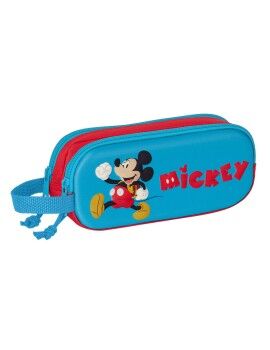 Portatodo Doble Mickey Mouse Clubhouse 3D Rojo Azul 21 x 8 x 6 cm