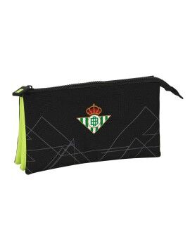 Malas para tudo triplas Real Betis Balompié Preto Lima 22 x 12 x 3 cm