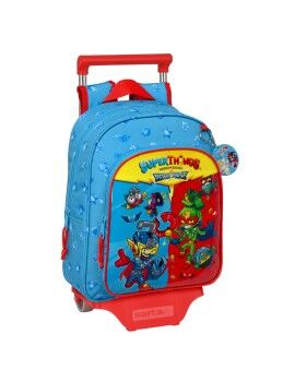 Mochila Escolar con Ruedas SuperThings Rescue force 27 x 33 x 10 cm Azul