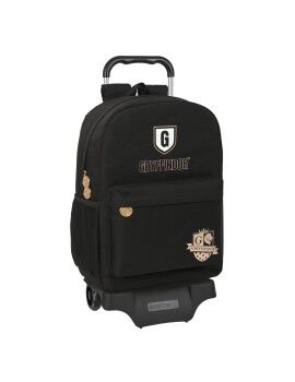 Mochila Escolar com Rodas Harry Potter Bravery Preto 30 x 43 x 14 cm