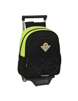 Mochila Escolar com Rodas Real Betis Balompié Preto Lima 28 x 34 x 10 cm