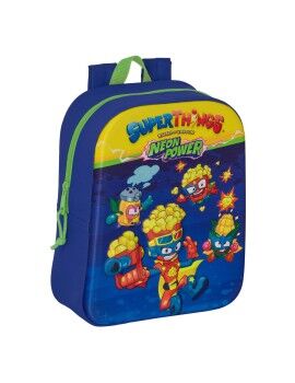 Mochila Escolar SuperThings 3D Azul Multicolor 22 x 27 x 10 cm