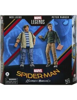 Figura de Acción Hasbro Legends Series Spider-Man 60th Anniversary Peter Parker & Ned Leeds