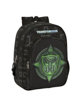 Mochila Escolar Transformers 26 x 34 x 11 cm Negro