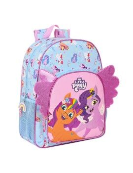 Mochila Escolar My Little Pony Wild & free Azul Cor de Rosa 33 x 42 x 14 cm