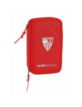 Plumier Doble Sevilla Fútbol Club M854 Rojo 12.5 x 19.5 x 4 cm (28 piezas)