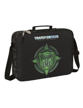 Cartera Escolar Transformers Negro 38 x 28 x 6 cm