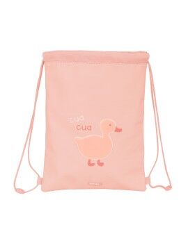 Bolsa Mochila con Cuerdas Safta Patito Rosa