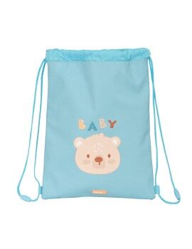 Bolsa Mochila con Cuerdas Safta Baby bear Azul