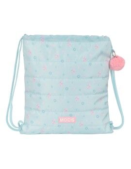 Saco Mochila com Cordas Moos Garden Turquesa