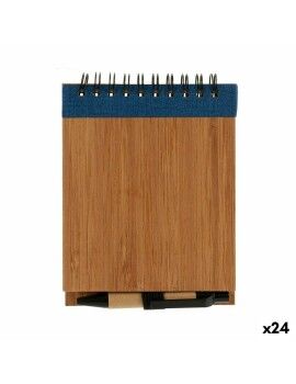 Caderno de Argolas com Caneta Bambu 1 x 10 x 13 cm (24 Unidades)