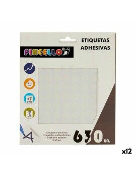 Etiquetas adesivas Branco Ø 13 mm (12 Unidades)