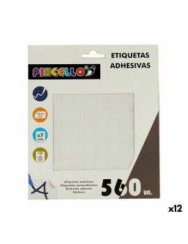 Etiquetas adesivas Branco 12 x 18 mm Retangular (12 Unidades)