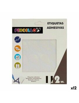 Etiquetas adesivas Branco 22 x 49 mm Folhas (12 Unidades)