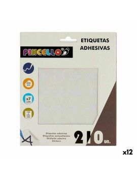 Etiquetas adesivas Branco Ø 25 mm (12 Unidades)