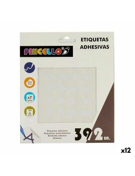 Etiquetas adhesivas Blanco Ø 18 mm 17 x 4 x 19,5 cm (12 Unidades)