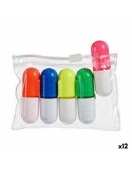 Set de Marcadores Fluorescentes Estuche (12 Unidades)