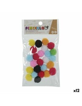 Material para Trabalhos Manuais Bolas Multicolor Ø 2 cm 12 Unidades