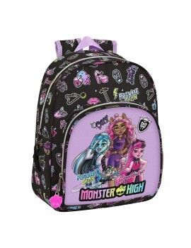 Mochila Escolar Monster High Creep Negro 28 x 34 x 10 cm