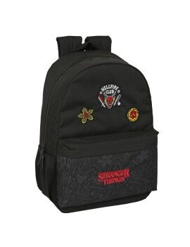 Mochila Escolar Stranger Things Negro 30 x 46 x 14 cm