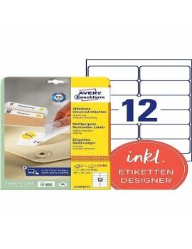 Etiquetas Avery L4743REV-25 Branco Papel (Recondicionado D)