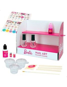 Kit para crear Maquillaje Barbie Studio Color Change Esmalte de uñas 15 Piezas