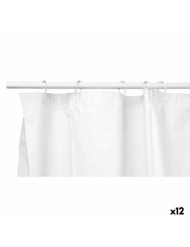 Cortina de Ducha Blanco Polietileno EVA 180 x 180 cm (12 Unidades)