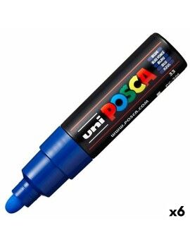 Marcador POSCA PC-7M Azul (6 Unidades)