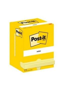 Notas Adhesivas Post-it 657 Amarillo 12 Piezas 76 x 102 mm