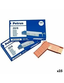 Grampos Petrus 22/6 6 mm (25 Unidades)