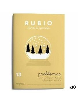 Cuaderno de matemáticas Rubio Nº 13 A5 Español 20 Hojas (10 Unidades)