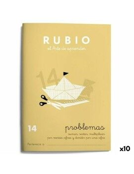 Cuaderno de matemáticas Rubio Nº 14 A5 Español 20 Hojas (10 Unidades)