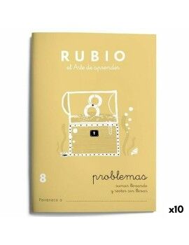 Cuaderno de matemáticas Rubio Nº 8 A5 Español 20 Hojas (10 Unidades)