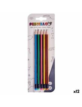 Set de Lápices Rayas Multicolor Madera (12 Unidades)