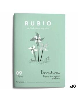 Cuaderno de escritura y caligrafía Rubio Nº9 A5 Español (10 Unidades)